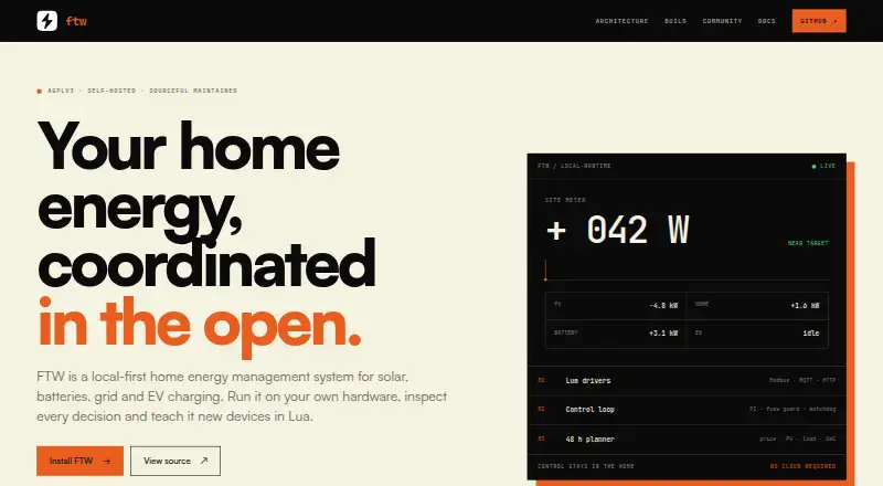 The FTW homepage