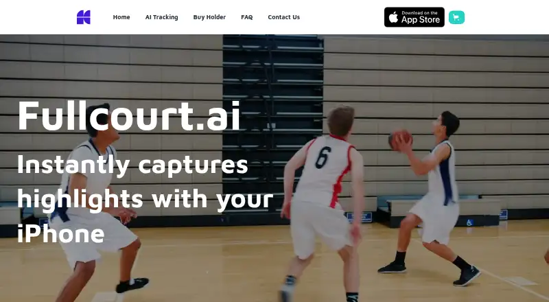 The Fullcourt.ai homepage