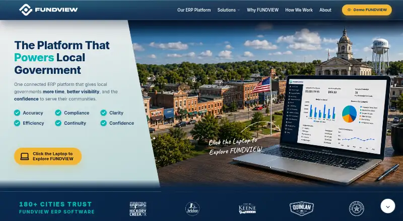The FUNDVIEW homepage