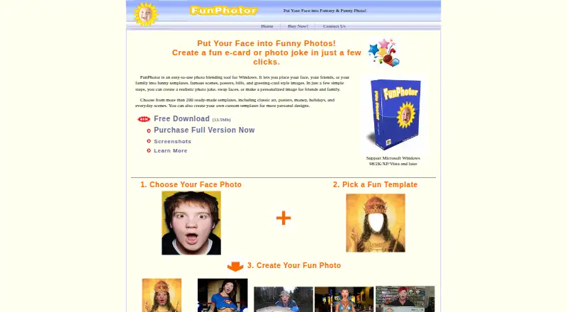 The Funny Photo Maker (FunPhotor) homepage