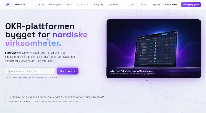 The Futureworks homepage