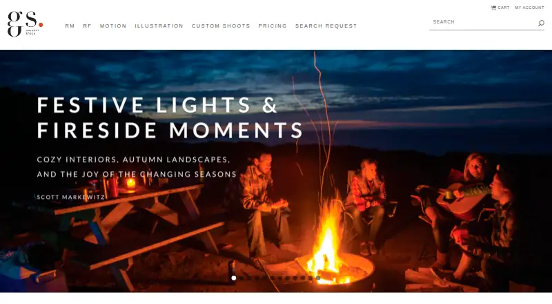 The Gallery Stock homepage
