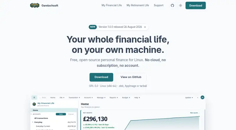 The My Financial Life homepage