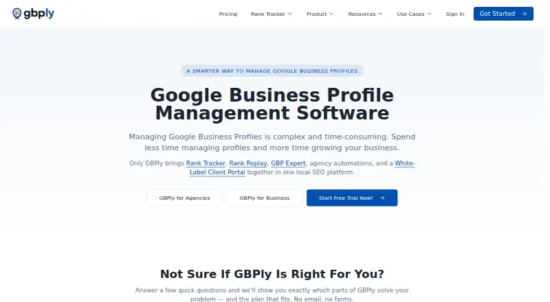 The GBPly homepage