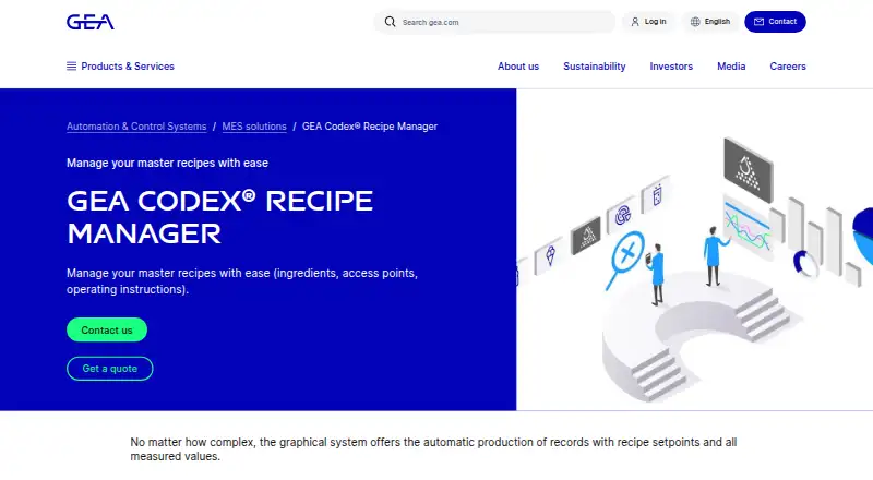 The GEA Codex Recipe Manager homepage