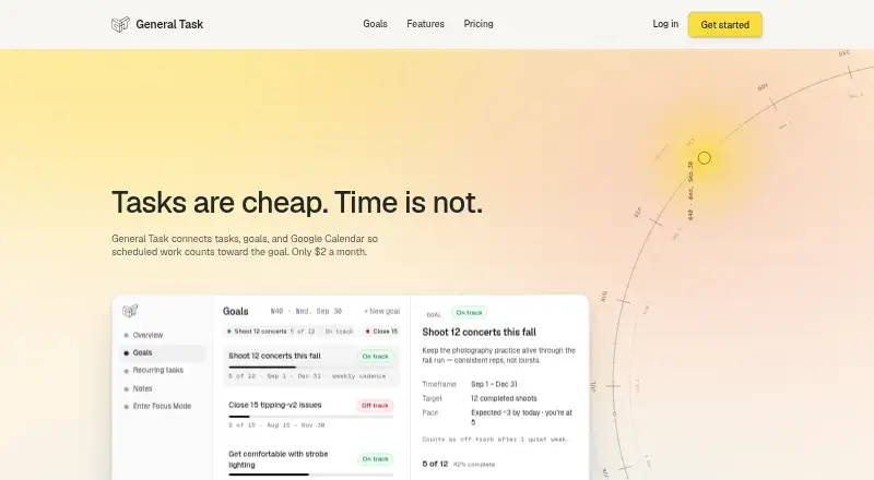 The General Task homepage