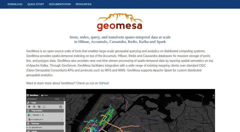 The GeoMesa homepage