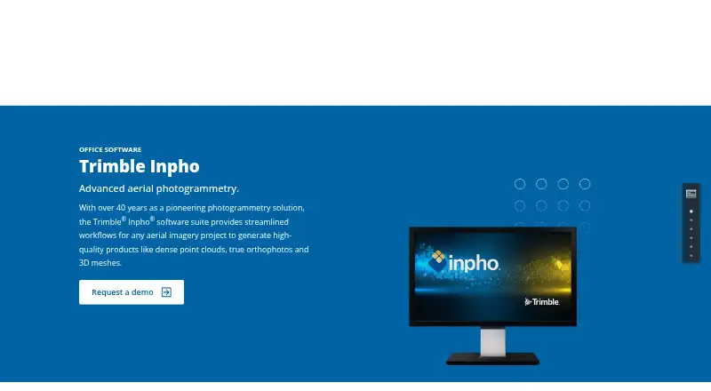 The Trimble Inpho homepage