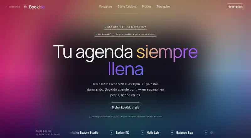 The Bookido homepage