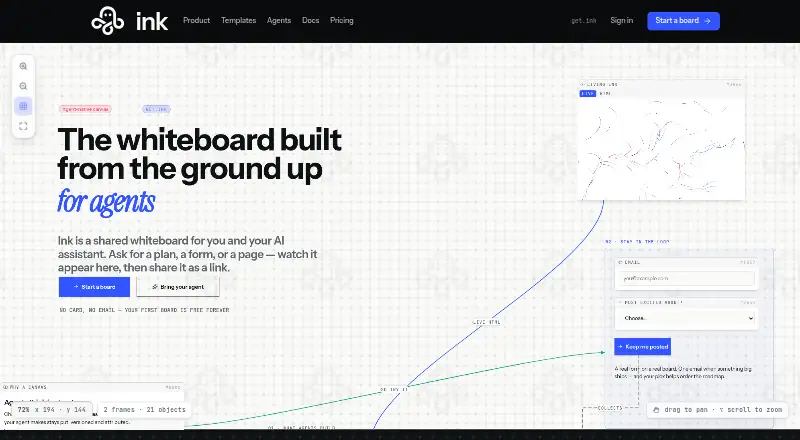The Ink homepage