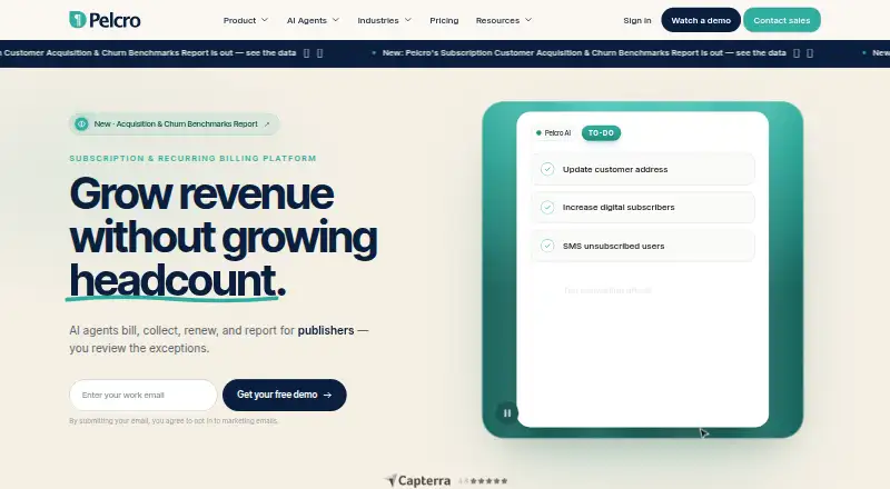 The Pelcro homepage