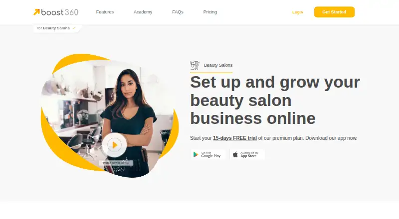 The Boost360 homepage