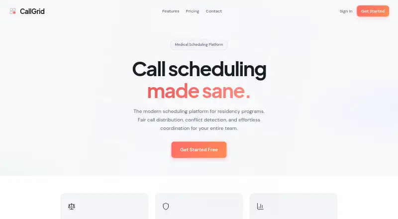 The CallGrid homepage