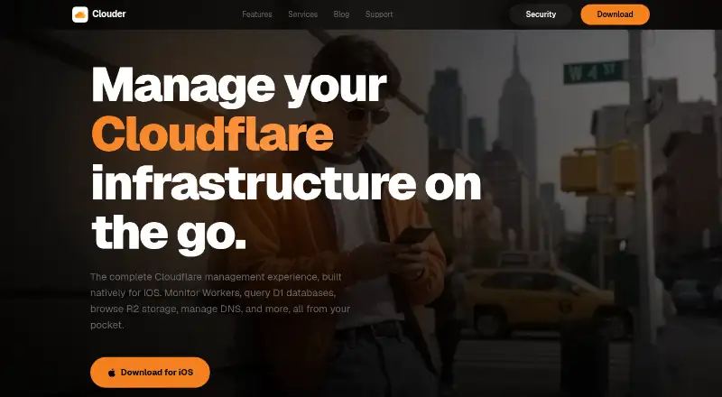 The Clouder homepage