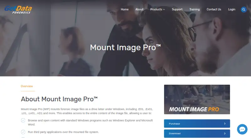 The Mount Image Pro homepage