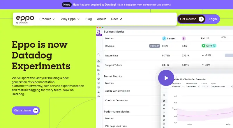 The Eppo homepage