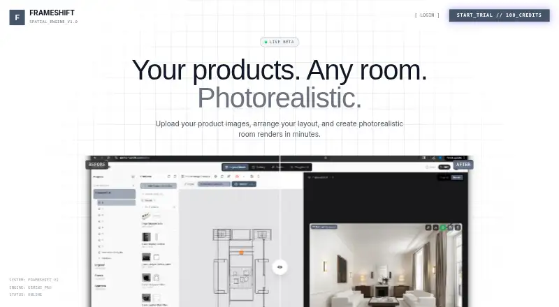 The Frameshift homepage