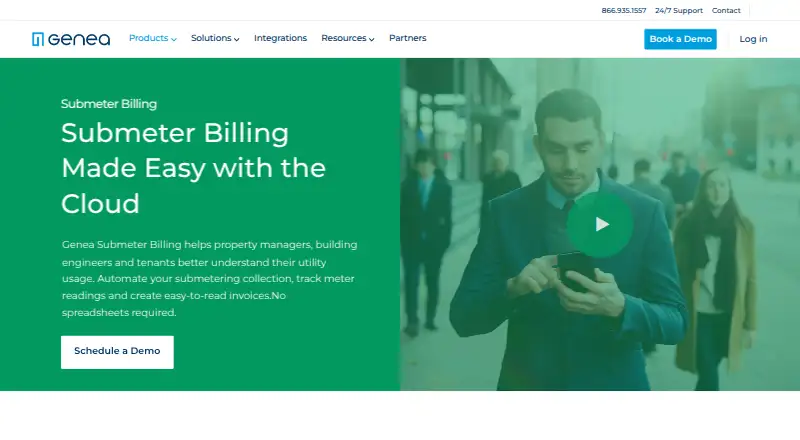 The Genea Submeter Billing homepage