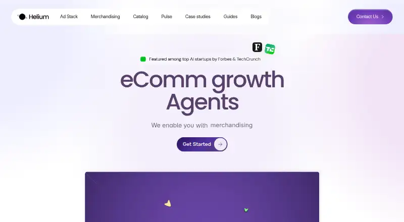 The Helium homepage