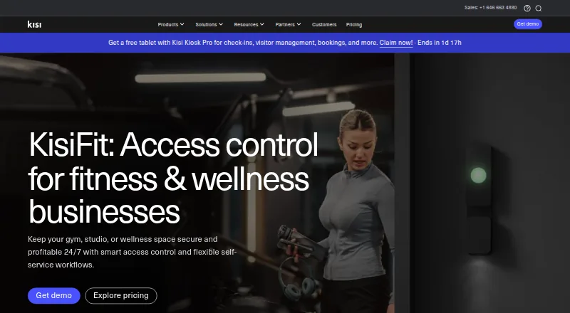 The KisiFit homepage