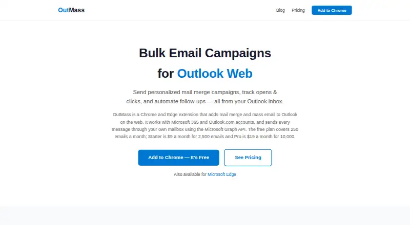 The OutMass homepage