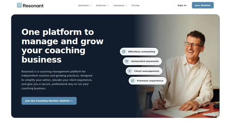 The Resonant homepage