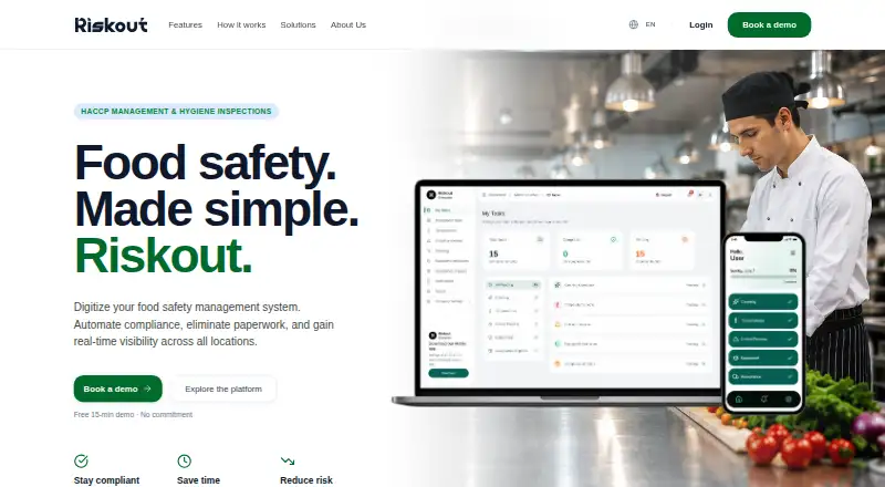The Riskout homepage