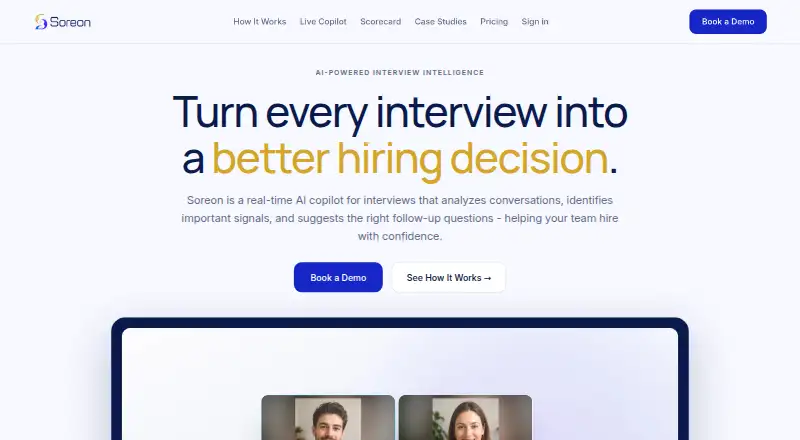 The Soreon homepage