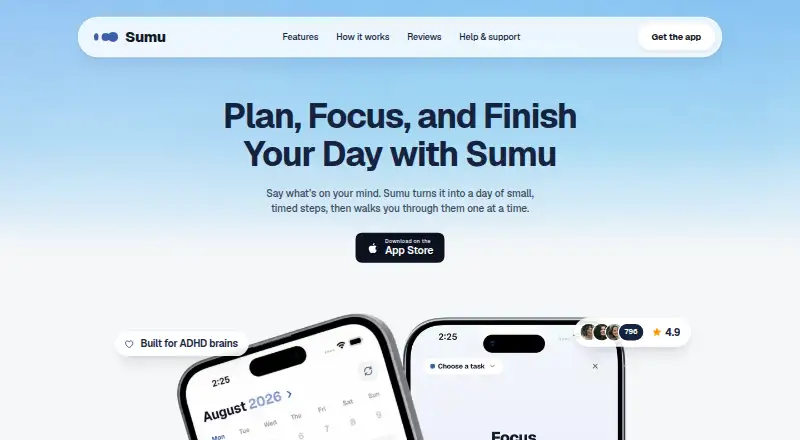 The Sumu homepage