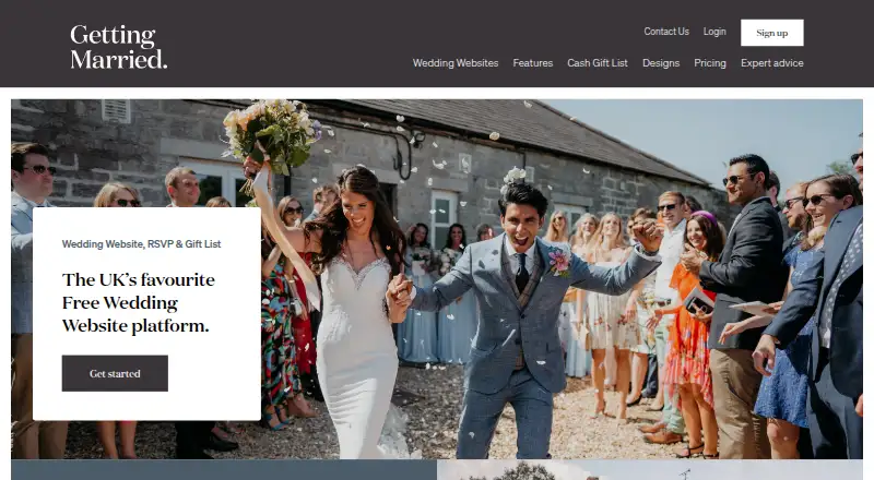 The GettingMarried homepage