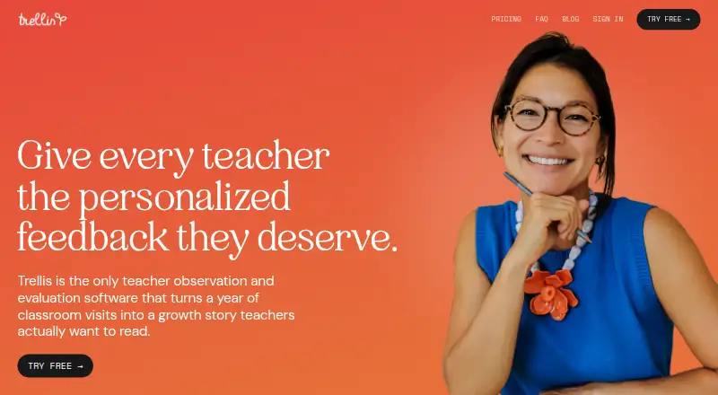 The Trellis homepage