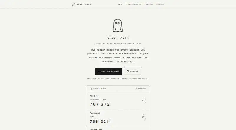 The Ghost Auth homepage
