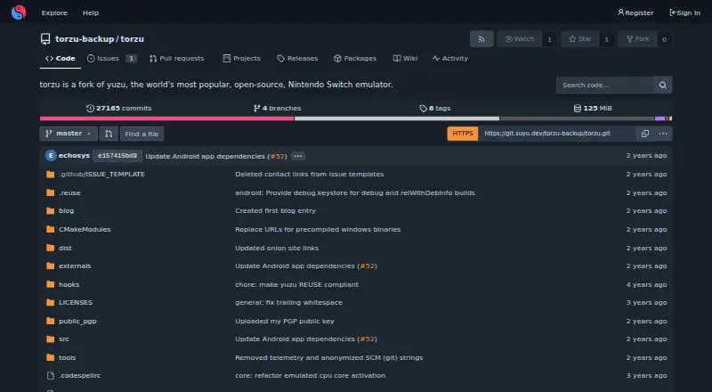 The Torzu homepage
