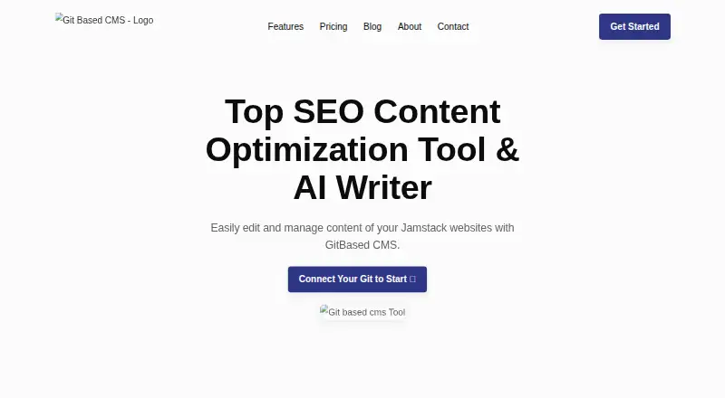 The GitBased CMS homepage