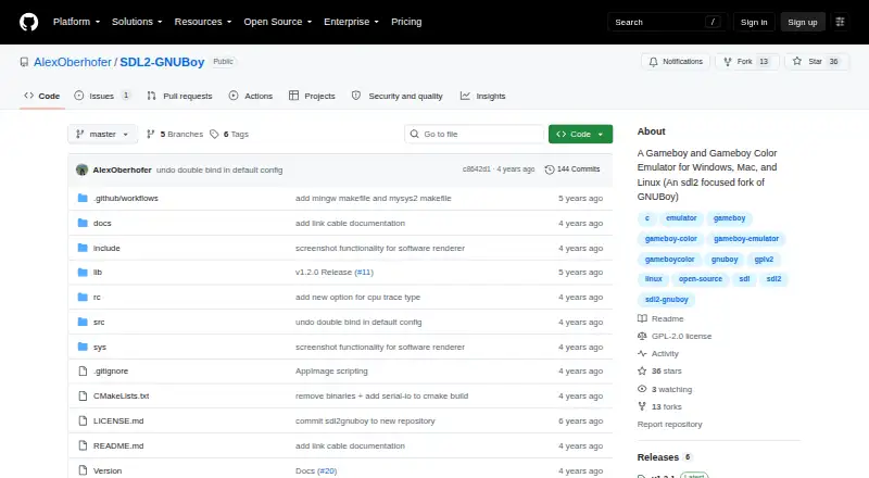 The SDL2-GNUBoy homepage