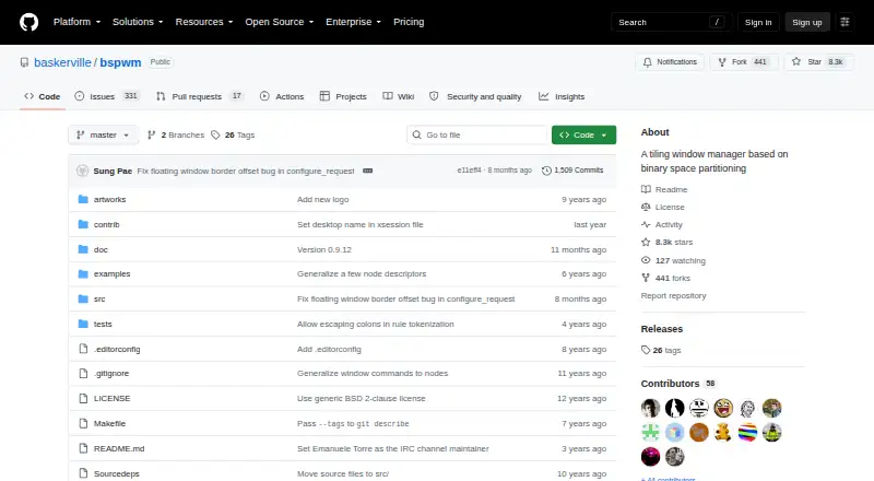 The bspwm homepage