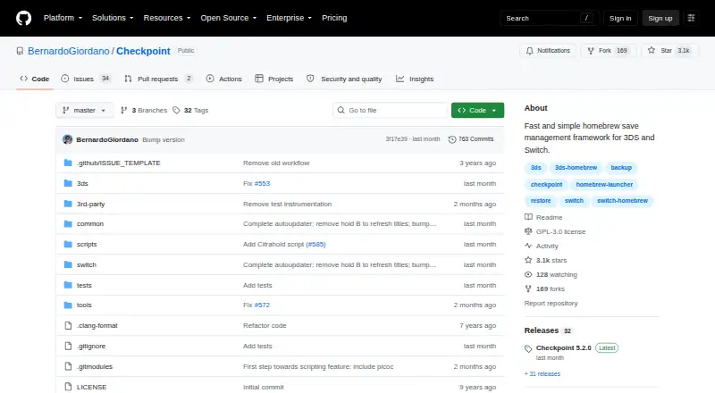 The Checkpoint homepage