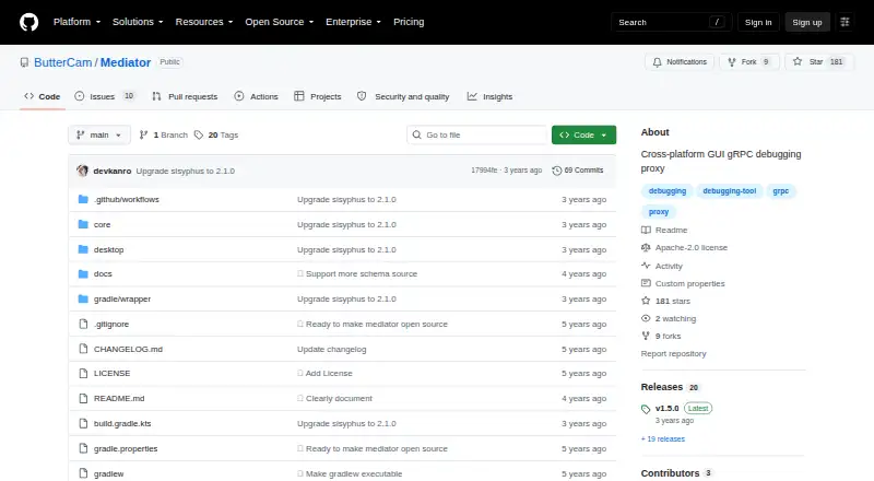 The Mediator homepage