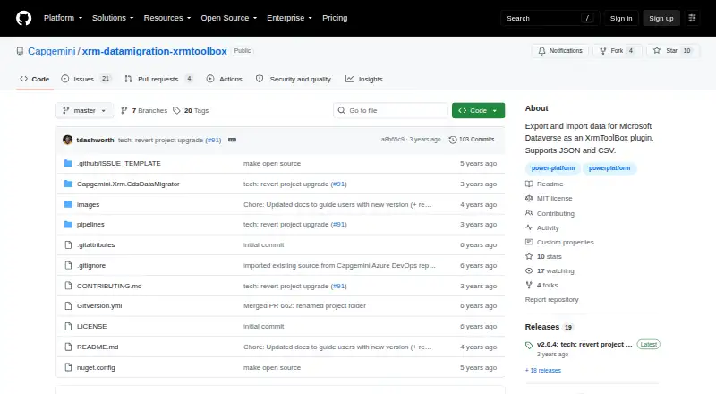 The CDS Data Migrator homepage