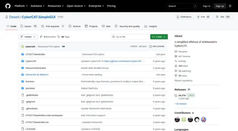 The CyberCAT-SimpleGUI homepage