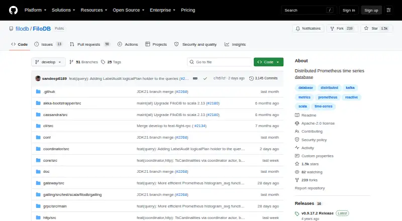 The FiloDB homepage