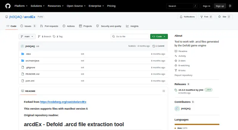 The arcdEx homepage