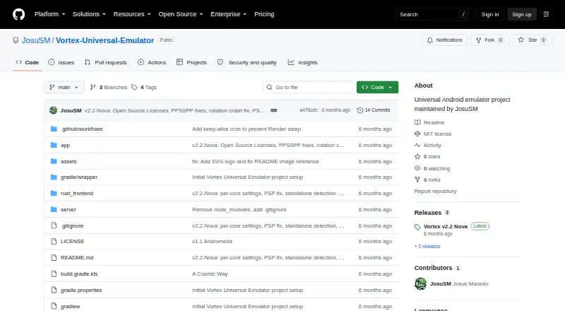The Vortex Universal Emulator homepage