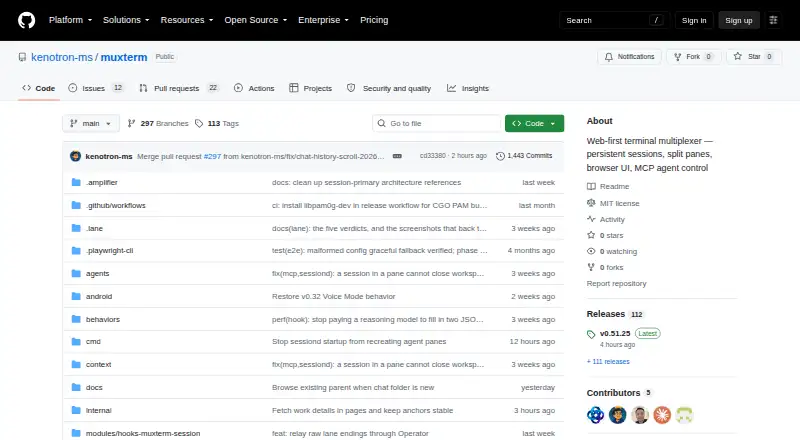 The muxterm homepage