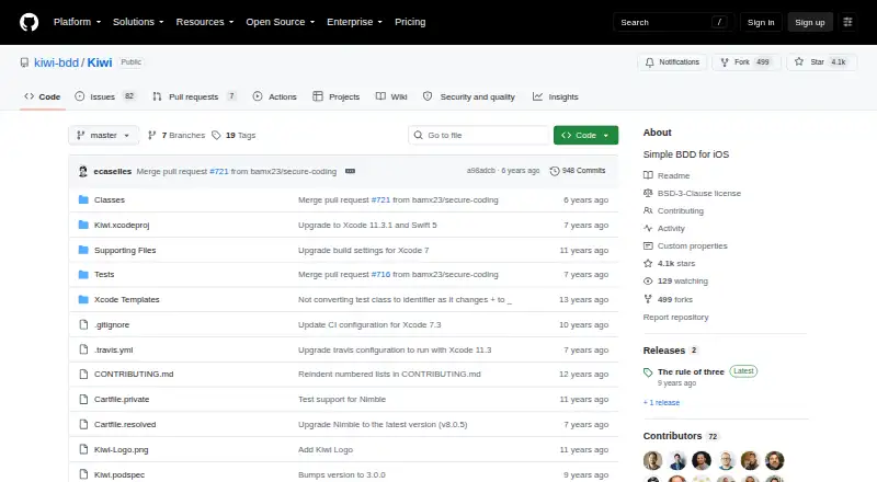 The Kiwi homepage
