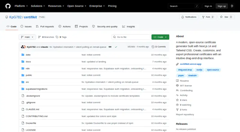 The CertifiKit homepage