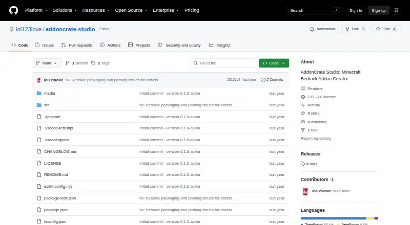 The AddonCrate Studio homepage