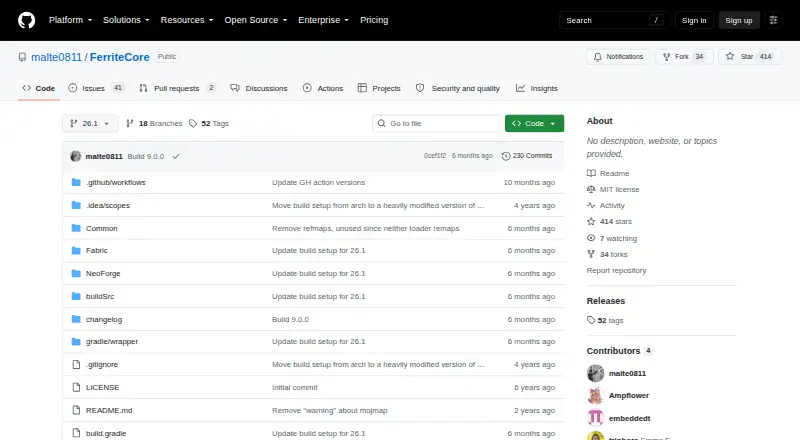 The FerriteCore homepage