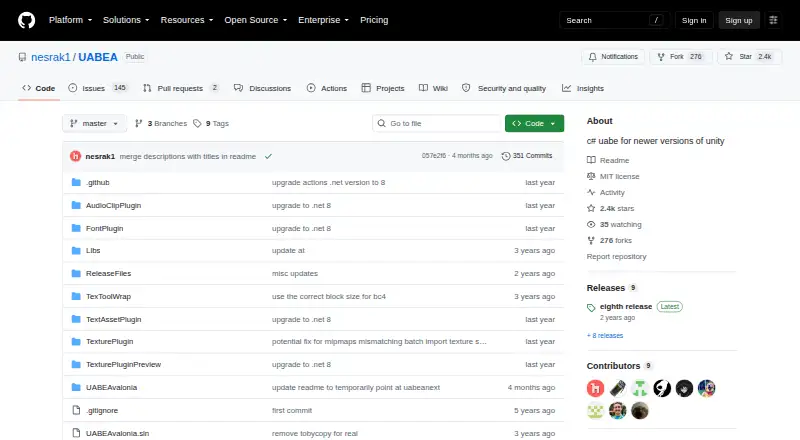 The UABEA homepage