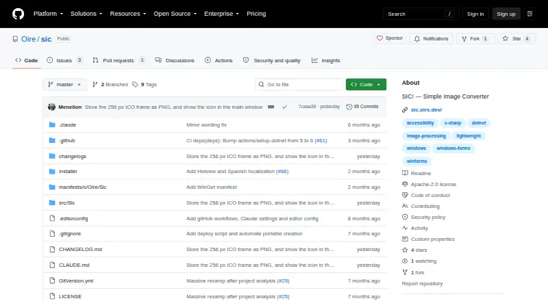 The SIC! — Simple Image Converter homepage